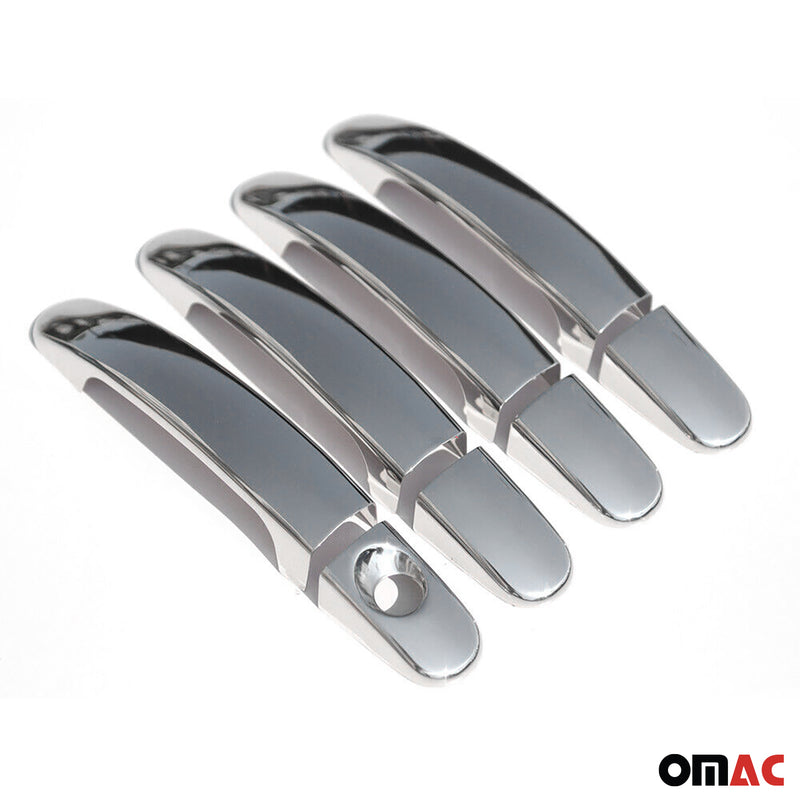 2013-2017 Ford C-Max Car Door Handle Cover Protector Steel Chrome 8 Pcs