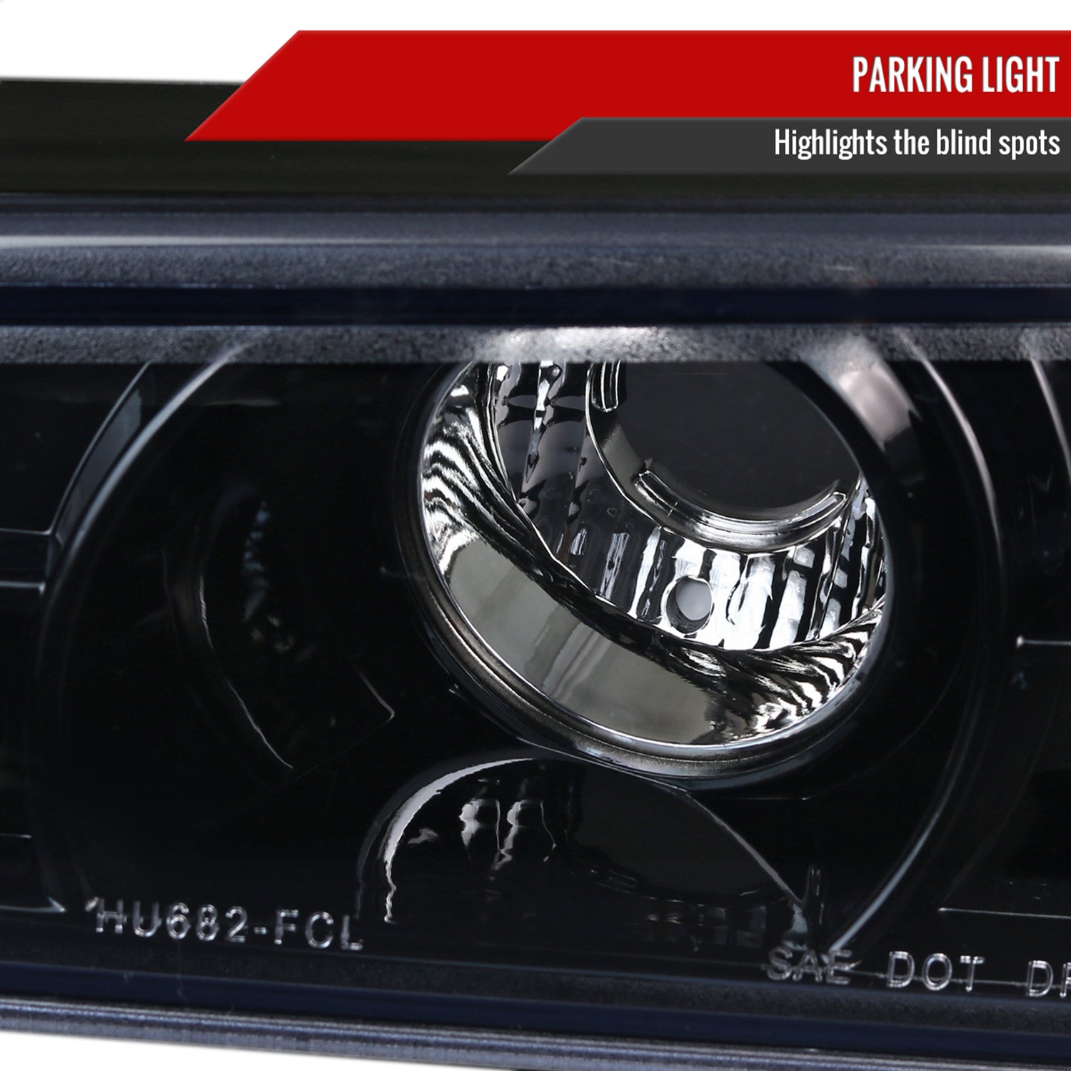 2004-2012 Chevy Colorado / GMC Canyon Corner Lights Glossy Black/Smoke Lens