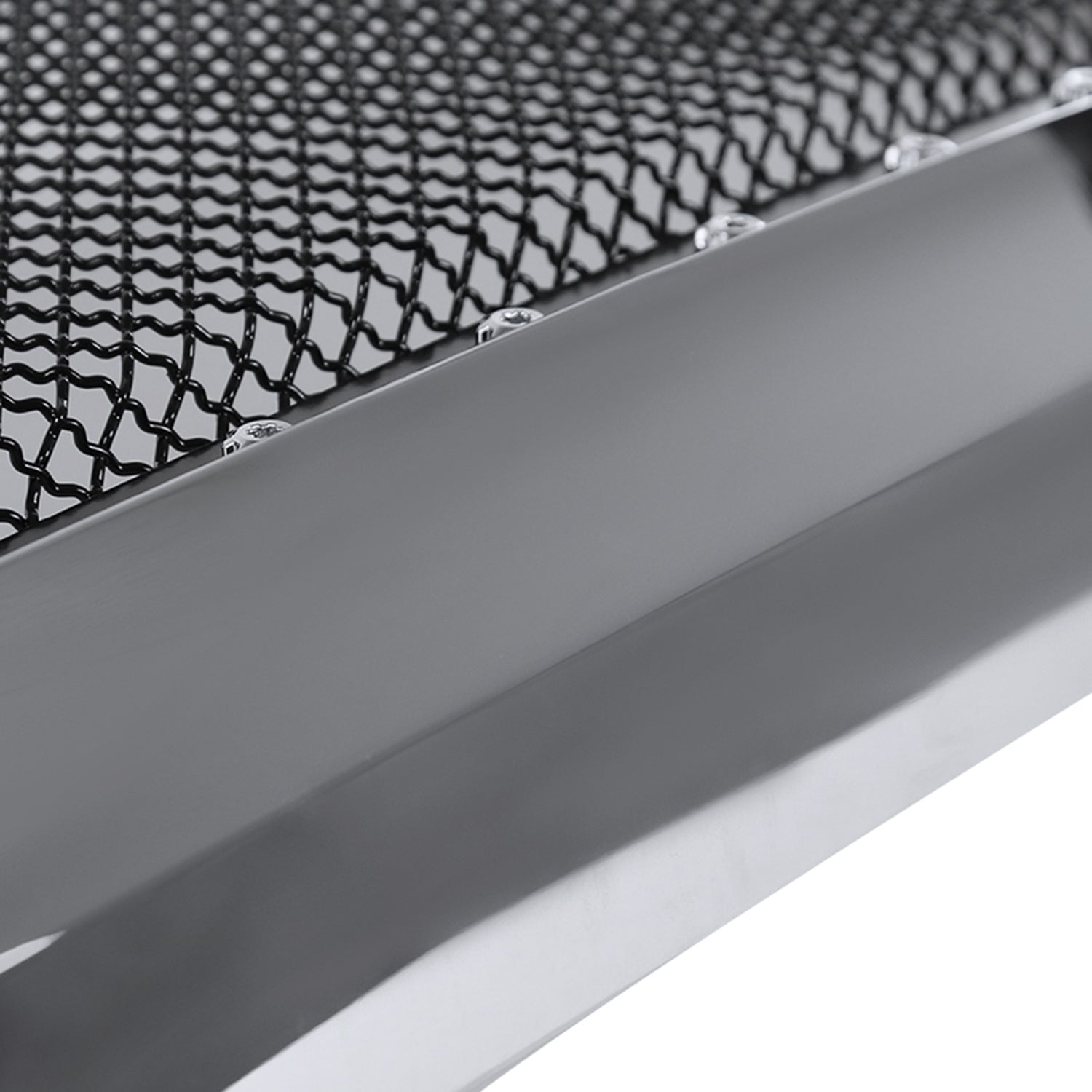 2006-2008 Dodge RAM Chrome ABS Rivet Style Grille w/ Stainless Steel Mesh