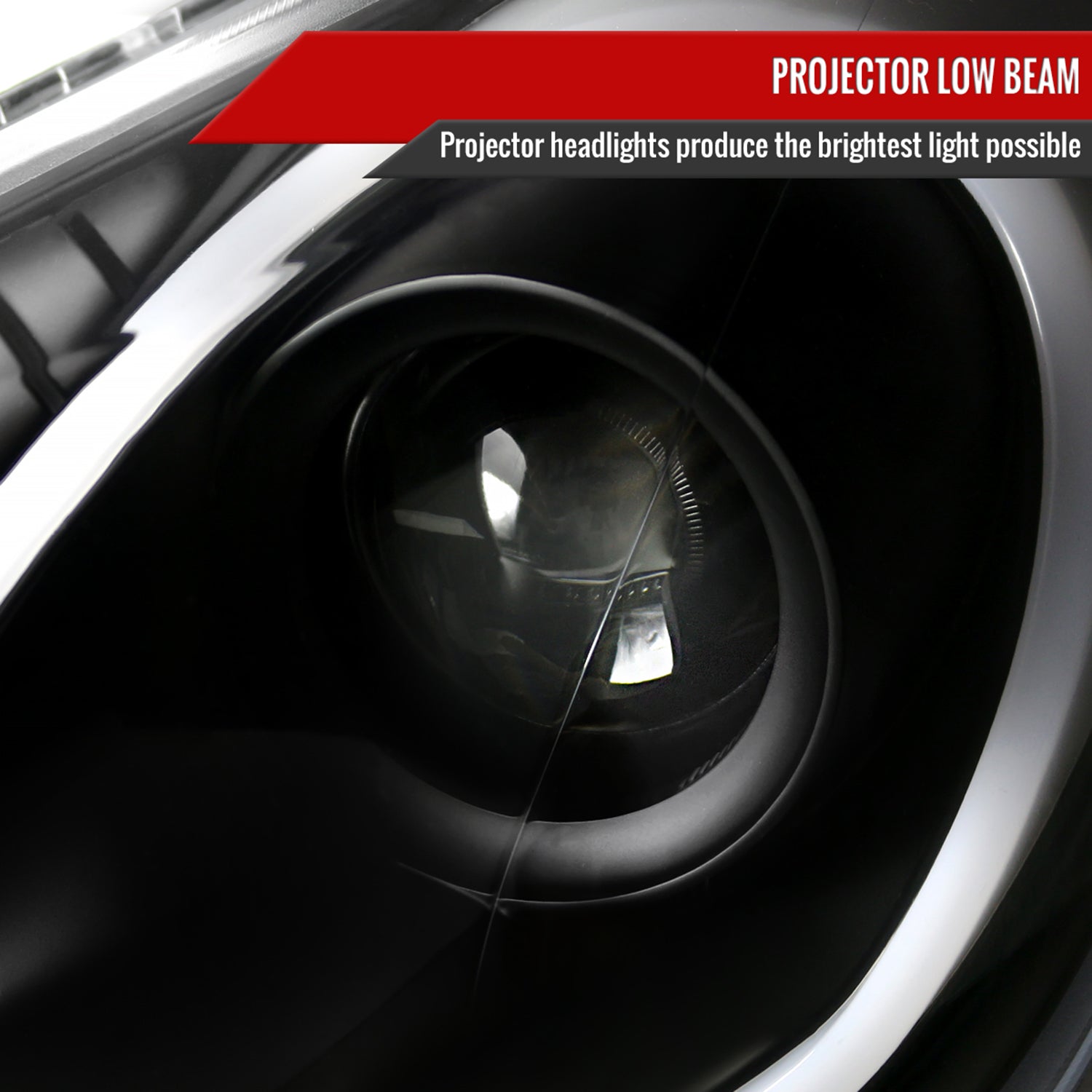 2012-2017 Hyundai Veloster LED Bar Projector Headlight Signal Lights Black