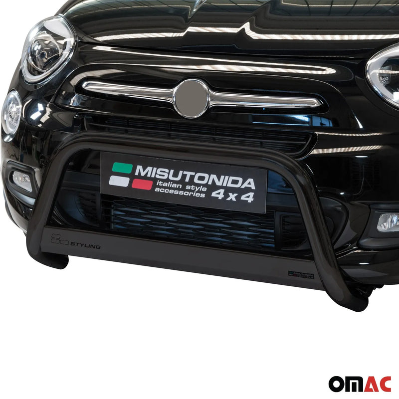 2016-2018 Fiat 500X Bull Bar Push Front Bumper Grille Black 1 Pc