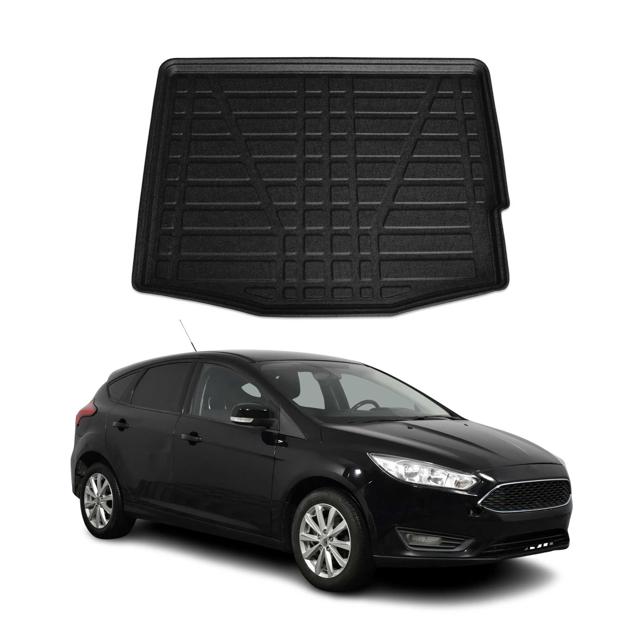 2012-2018 Ford Focus Hatchback Cargo Liner Trunk Mat All Weather Black