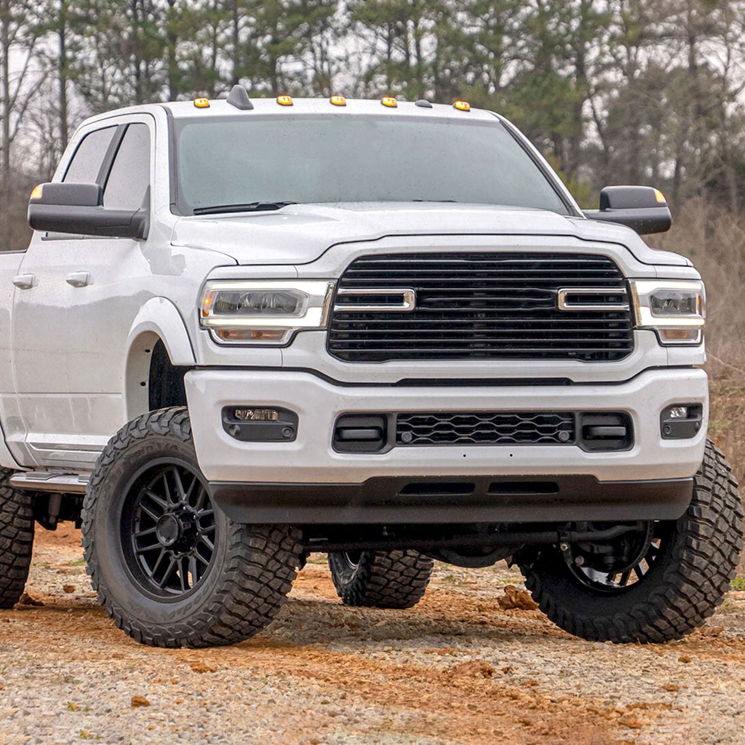 2019-2023 Dodge RAM 2500/3500 LED Fog Lights Kit Chrome Housing/Clear Lens