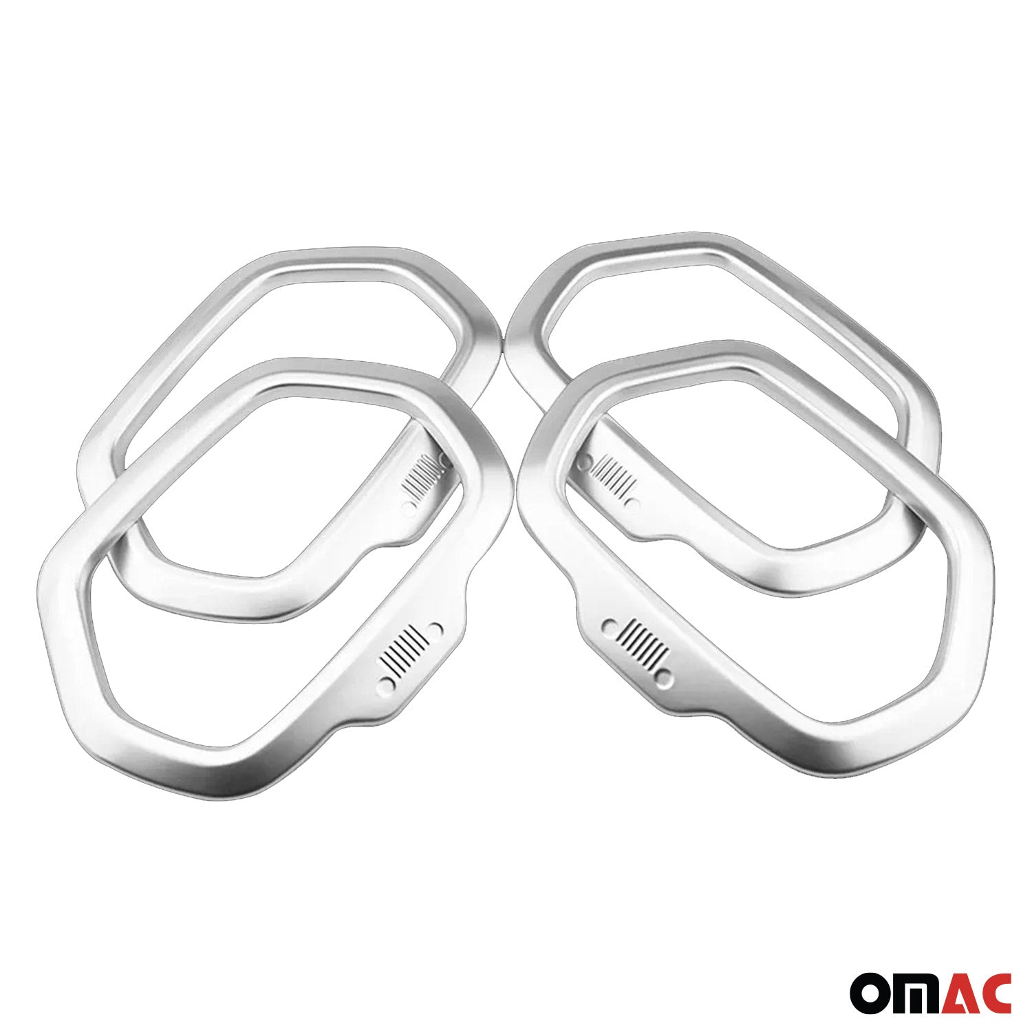 2015-2024 Jeep Renegade Speaker Frame Chrome Silver Chrome 4 Pcs
