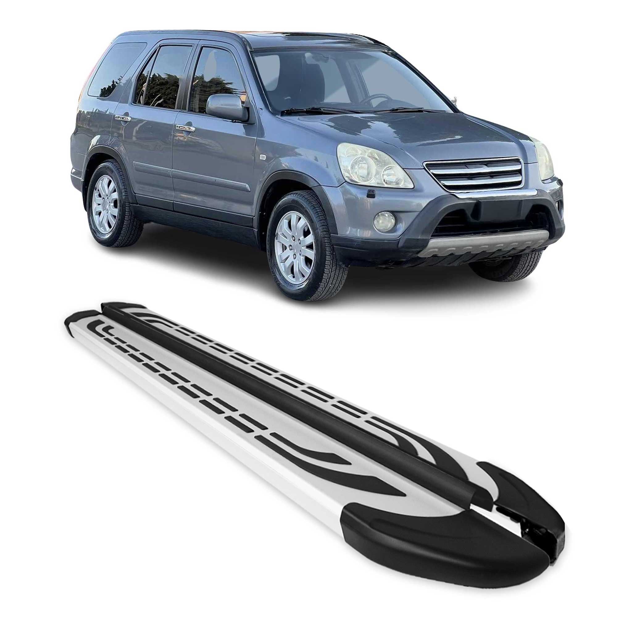 2002-2006 Honda CR-V Running Boards Side Steps Silver