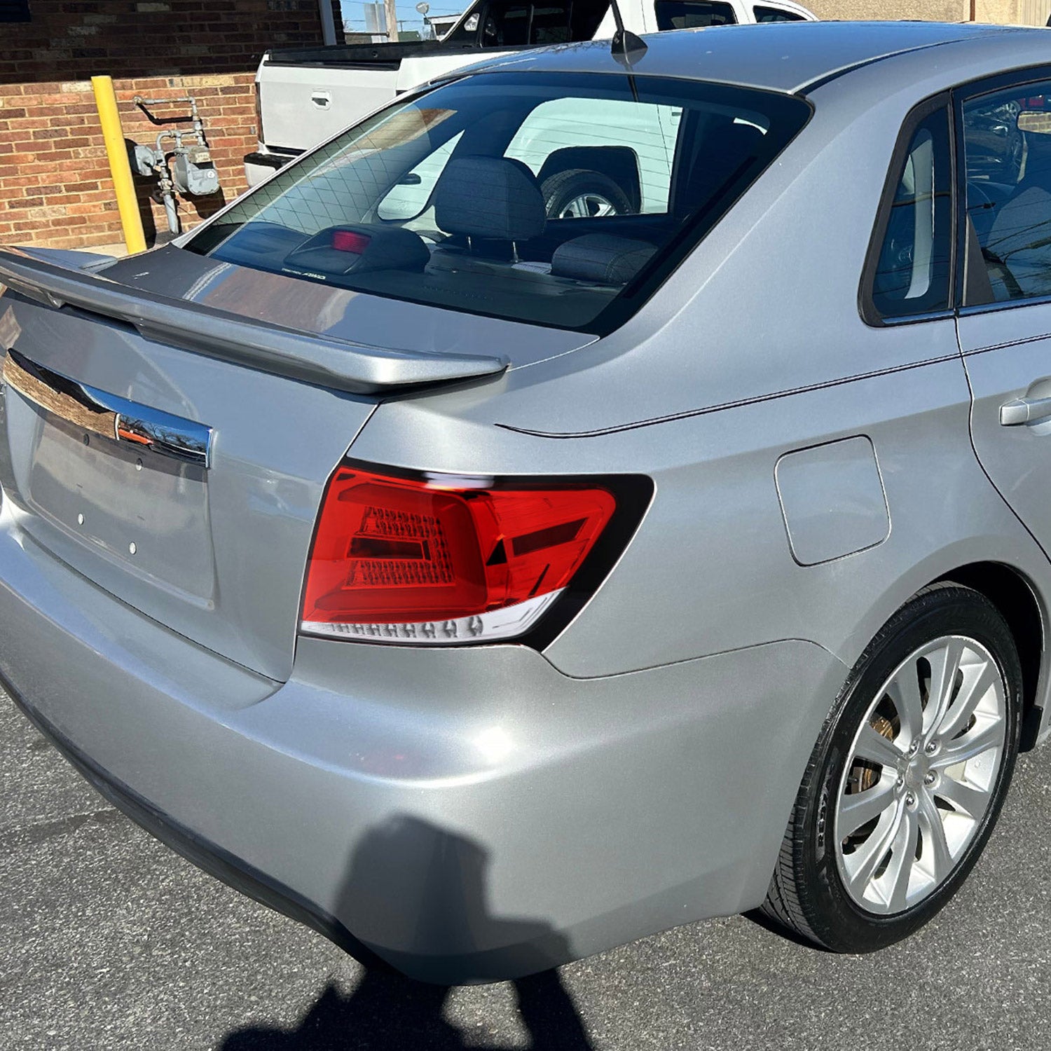 2008-2014 Subaru Impreza WRX/STI LED Bar Turn Signal Tail Lights Chrome/Red