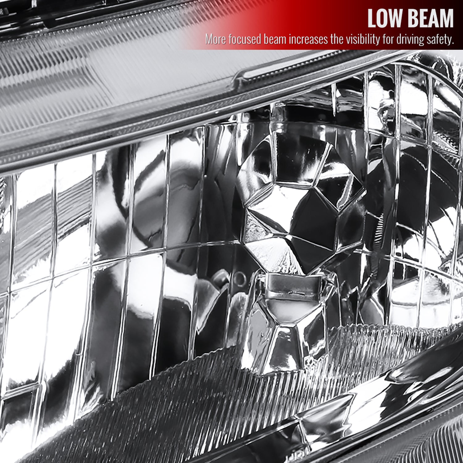 2012-2013 Honda Civic Coupe/ 2012-2015 Civic Sedan Crystal Headlights Chrome