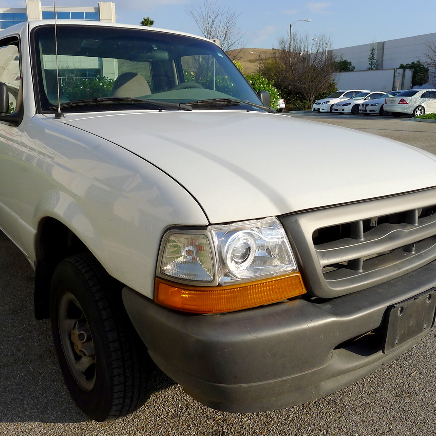 1998-2000 Ford Ranger Halo Projector Headlights Chrome Housing/Clear Lens