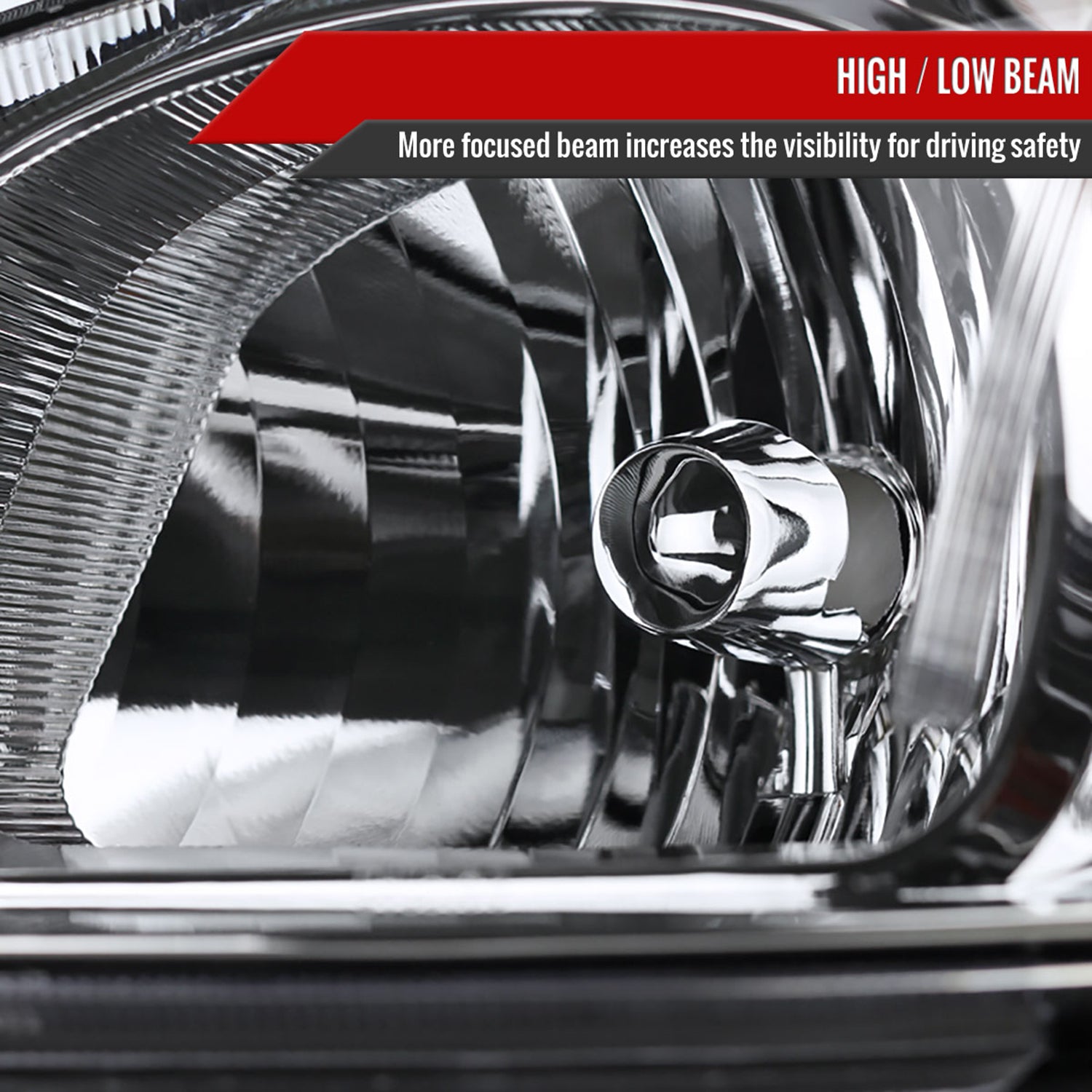 2005-2010 Chevy Cobalt Pontiac Pursuit/G5 Crystal Headlights Amber Reflector