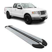 2004-2014 Ford F-150 Super Cab Nerf Bar Side Step Running Boards Alu 2x