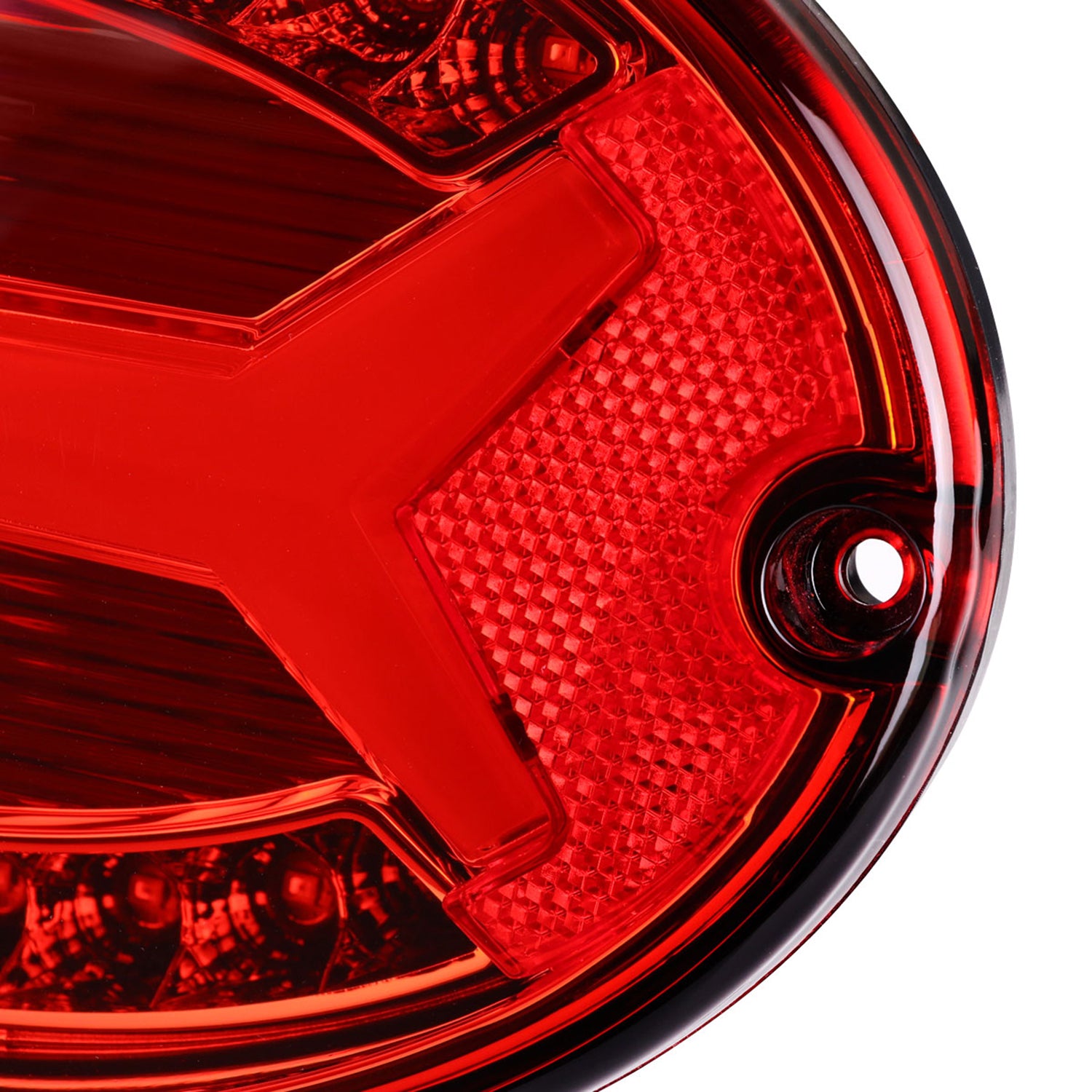 1997-2004 Chevy Corvette C5 4 PC LED Bar Tail Lights Chrome/Red Lens