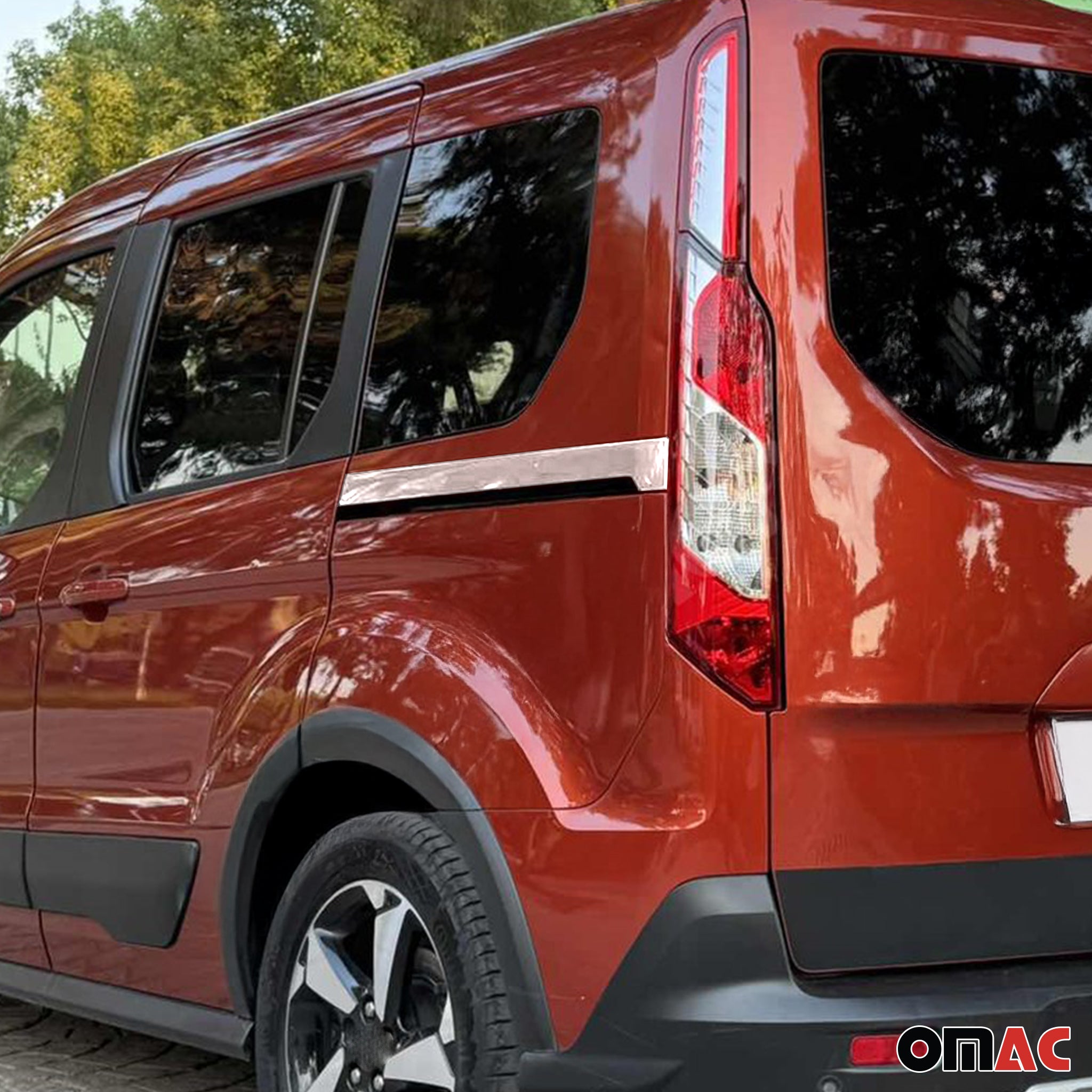 2019-2021 Ford Transit Connect L1 Facelift Side Door Molding Trim Stainless Steel