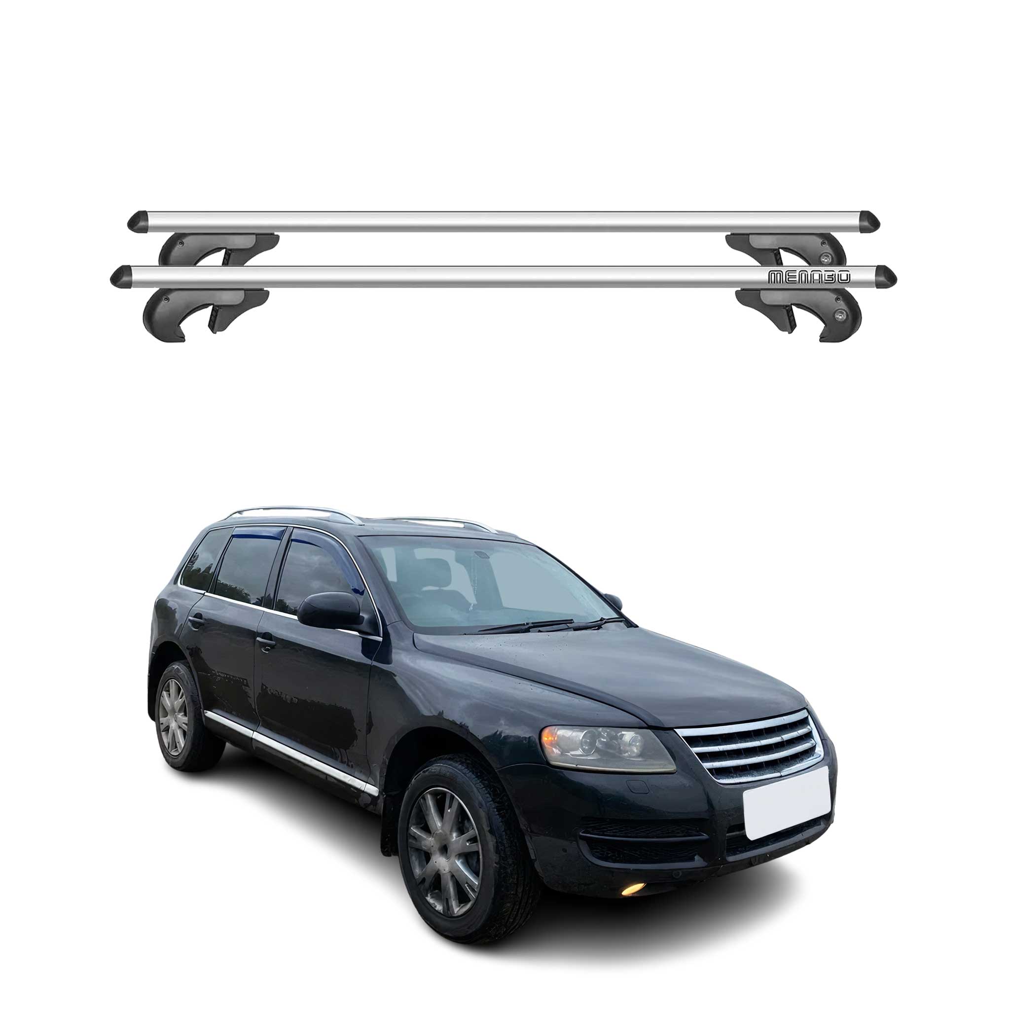 2004-2006 VW Touareg Roof Rack Cross Bars Silver