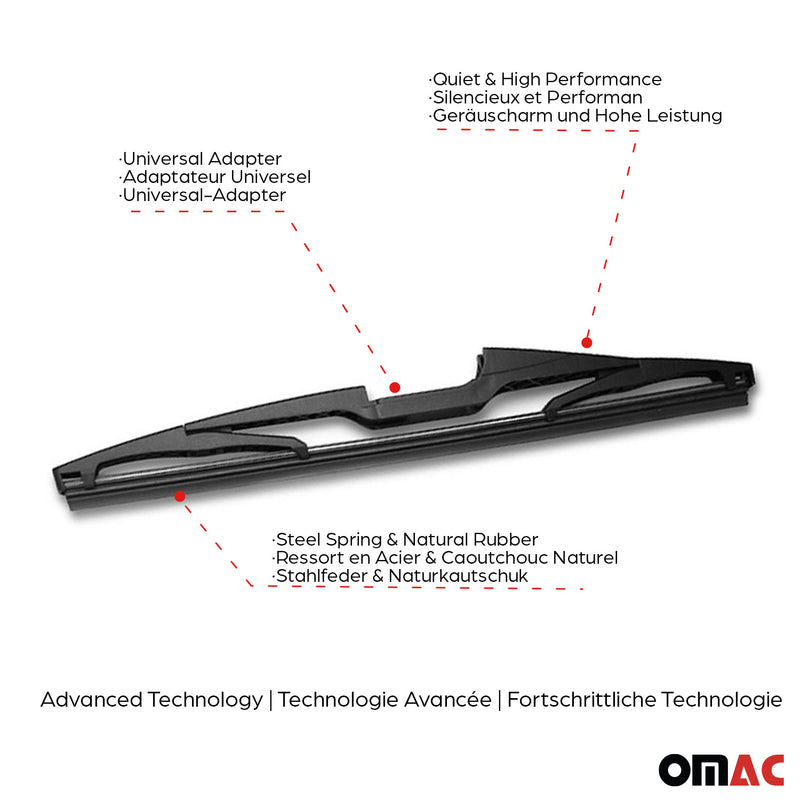 2008-2012 Jeep Liberty Rear Windshield Wiper Blades