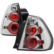 2004-2007 Chevrolet Malibu Tail Lights Chrome Housing/Clear Lens