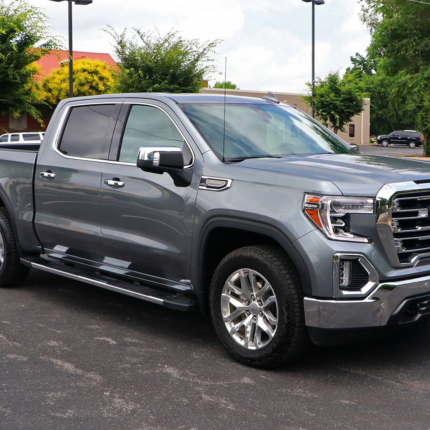 2019-2024 GMC Sierra 1500 Chrome Manual Fold & Heated Side Mirror Passenger