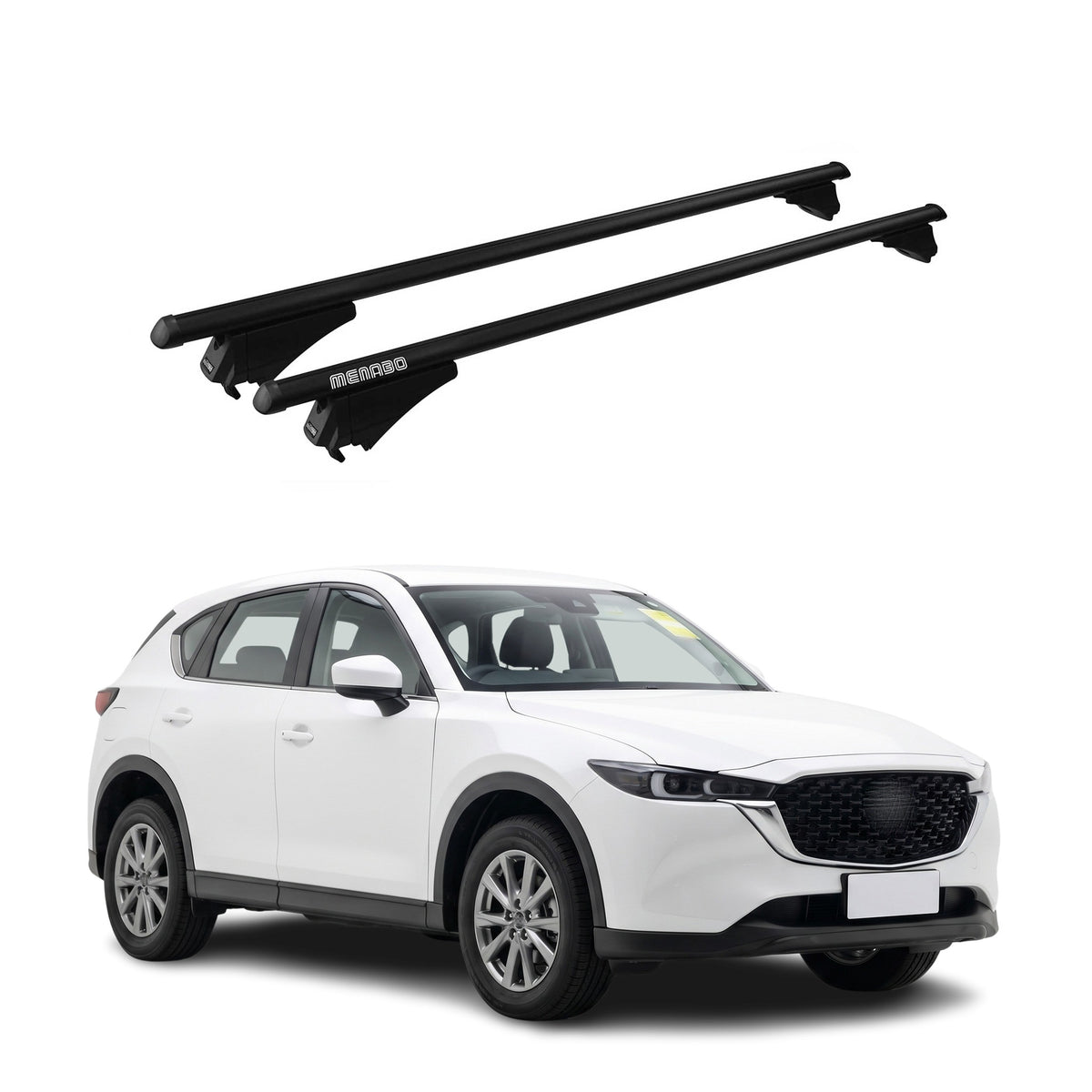 Top Roof Racks Cross Bars for Mazda CX-5 3.gen 2026 Black Aluminium 2Pcs