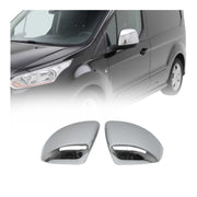 2014-2019 Ford Transit Connect Side Mirror Cover Caps Chrome Silver 2 Pcs