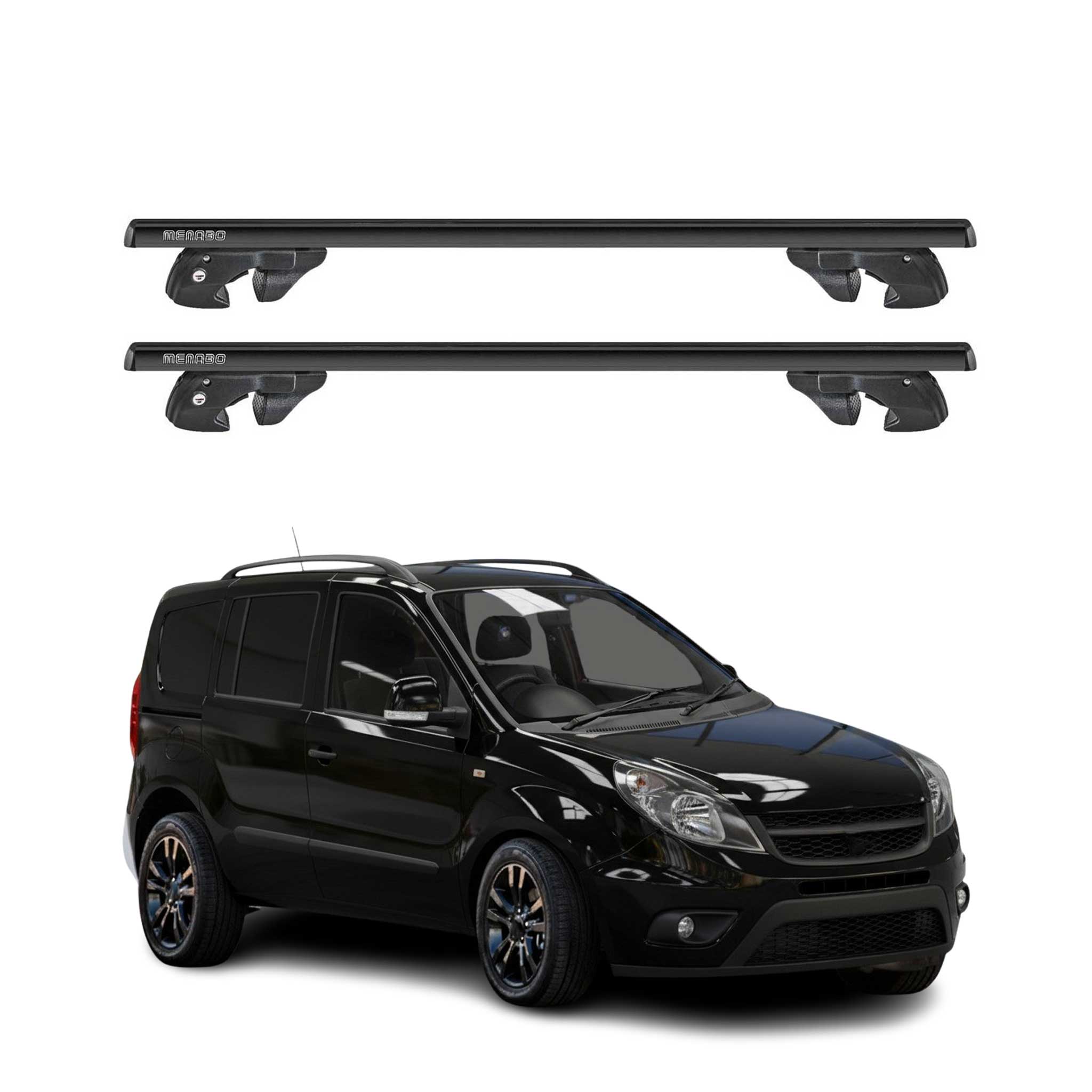 2015-2022 Ram Promaster City Roof Rack Cross Bars Black