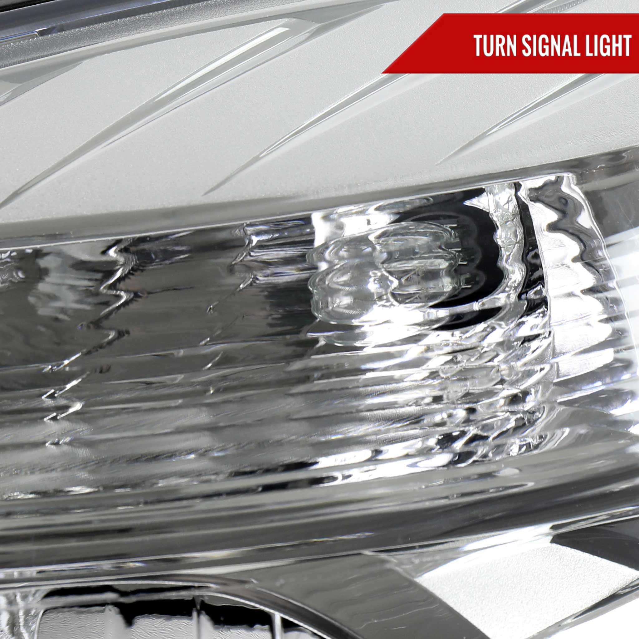 For Chevrolet Equinox 2010-2015 Driver Side Factory Style Headlight Chrome Housing Clear Lens