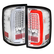 2014-2018 GMC Sierra 1500/2500HD/3500HD LED Tail Lights Chrome/Clear Lens