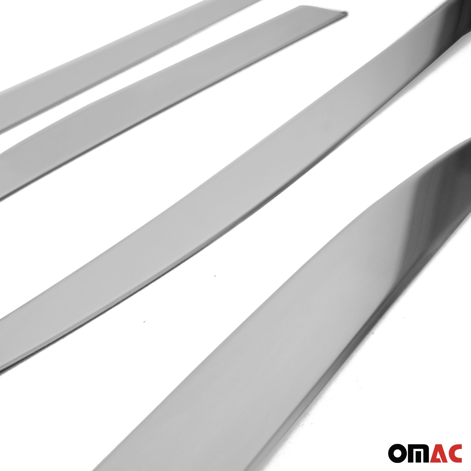 2019-2024 Jeep Renegade Side Door Molding Trim Skirt Garnish Steel Silver 4x