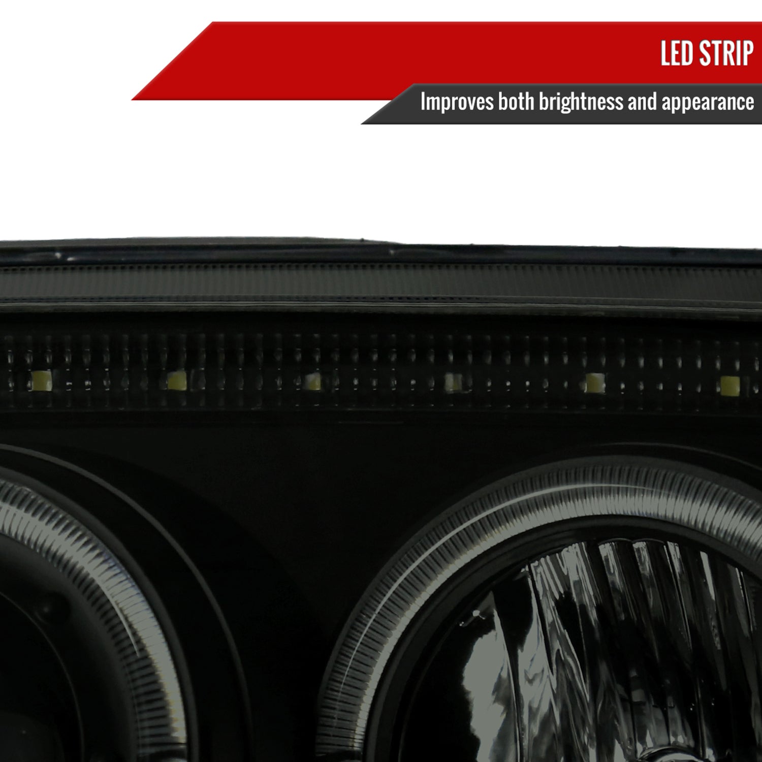 1999-2005 VW Jetta/Bora Mk4 Dual Halo Projector Headlights LED Light Smoke