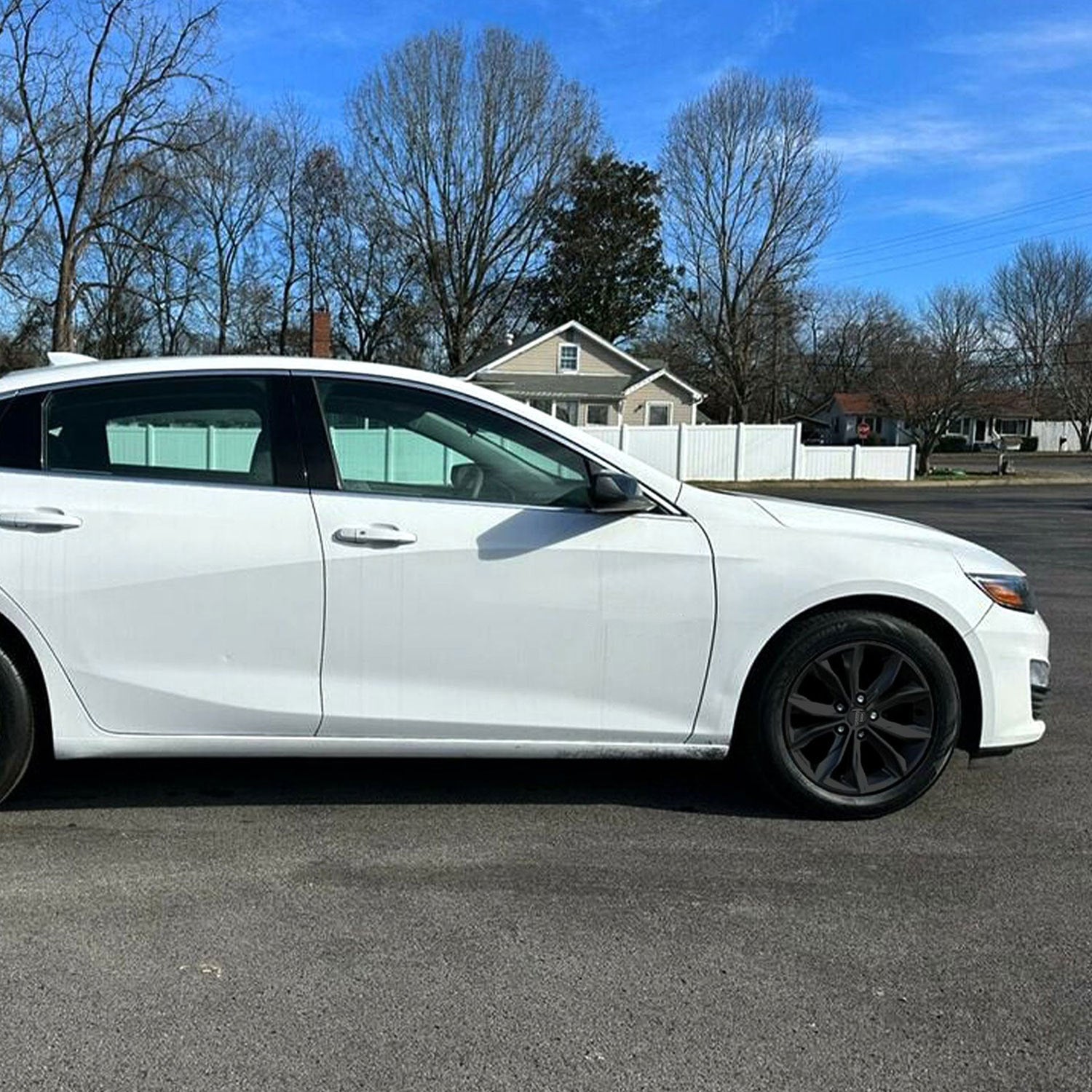 2019-2024 Chevrolet Malibu Wheel Cover Hubcaps Set Gloss Black 8Pcs ABS Plastic
