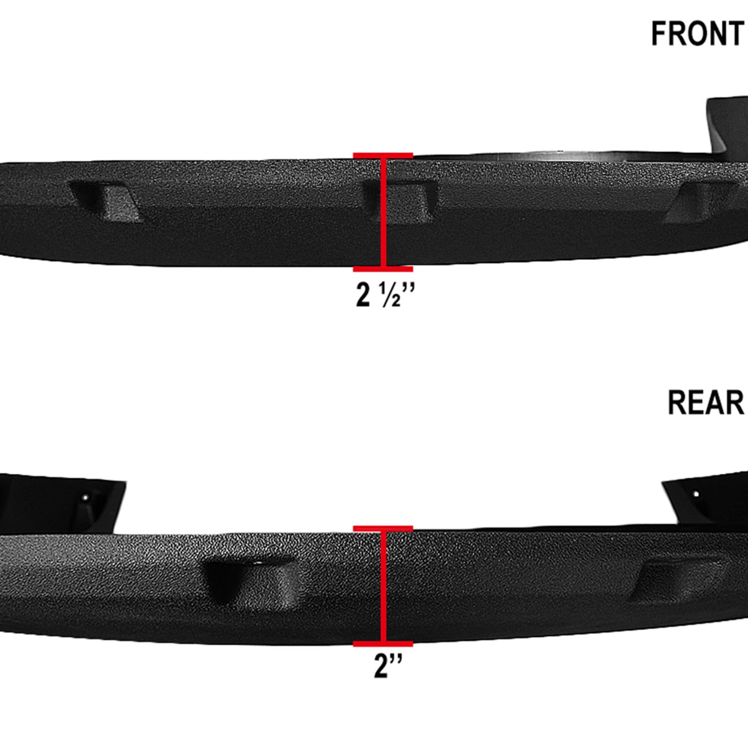 2011-2016 Ford F-250 / F-350 SuperDuty Short Bed Only Textured Rivet Style Fender Flares 1 set of 4 pieces