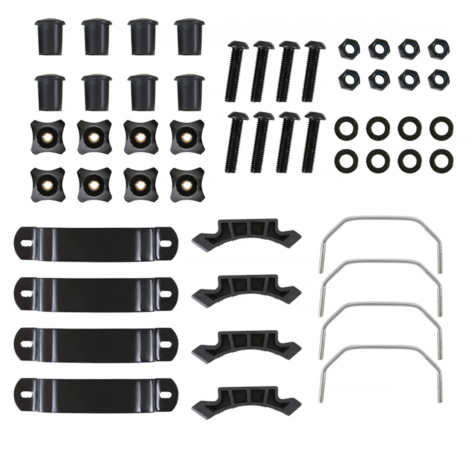 Universal Black Roof Rack Cargo Carrier w/ Extendable Luggage Hold Basket