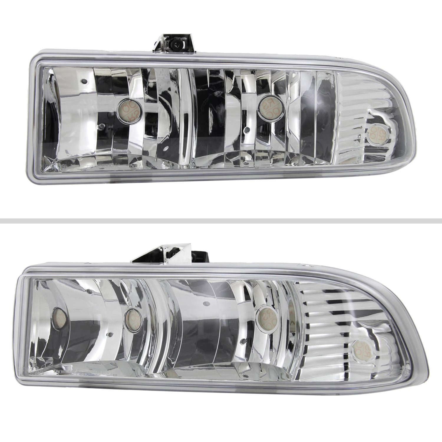 1998-2004 Chevy S10/Blazer Factory Style Headlights Chrome/Clear Lens