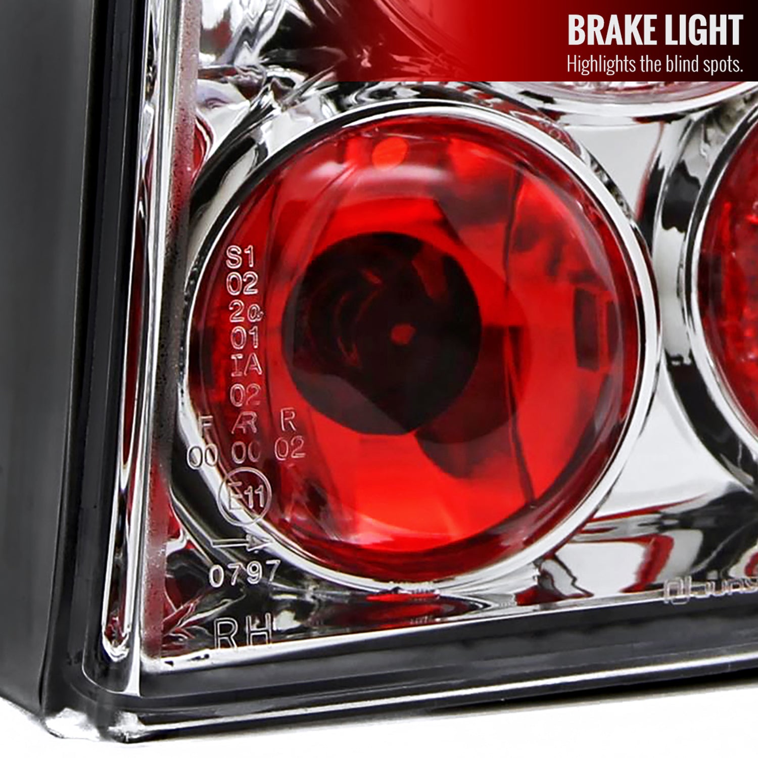 1998-2001 VW Passat Sedan Tail Lights Chrome Housing/Clear Lens