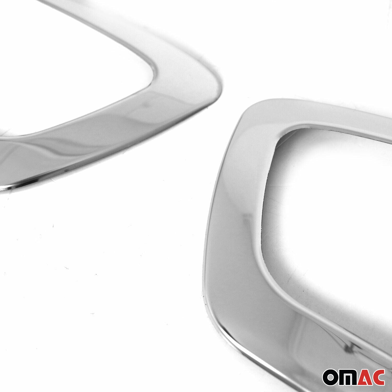 2021-2026 Ford Transit Fog Light Lamp Bezel Cover Stainless Steel Silver 2 Pcs