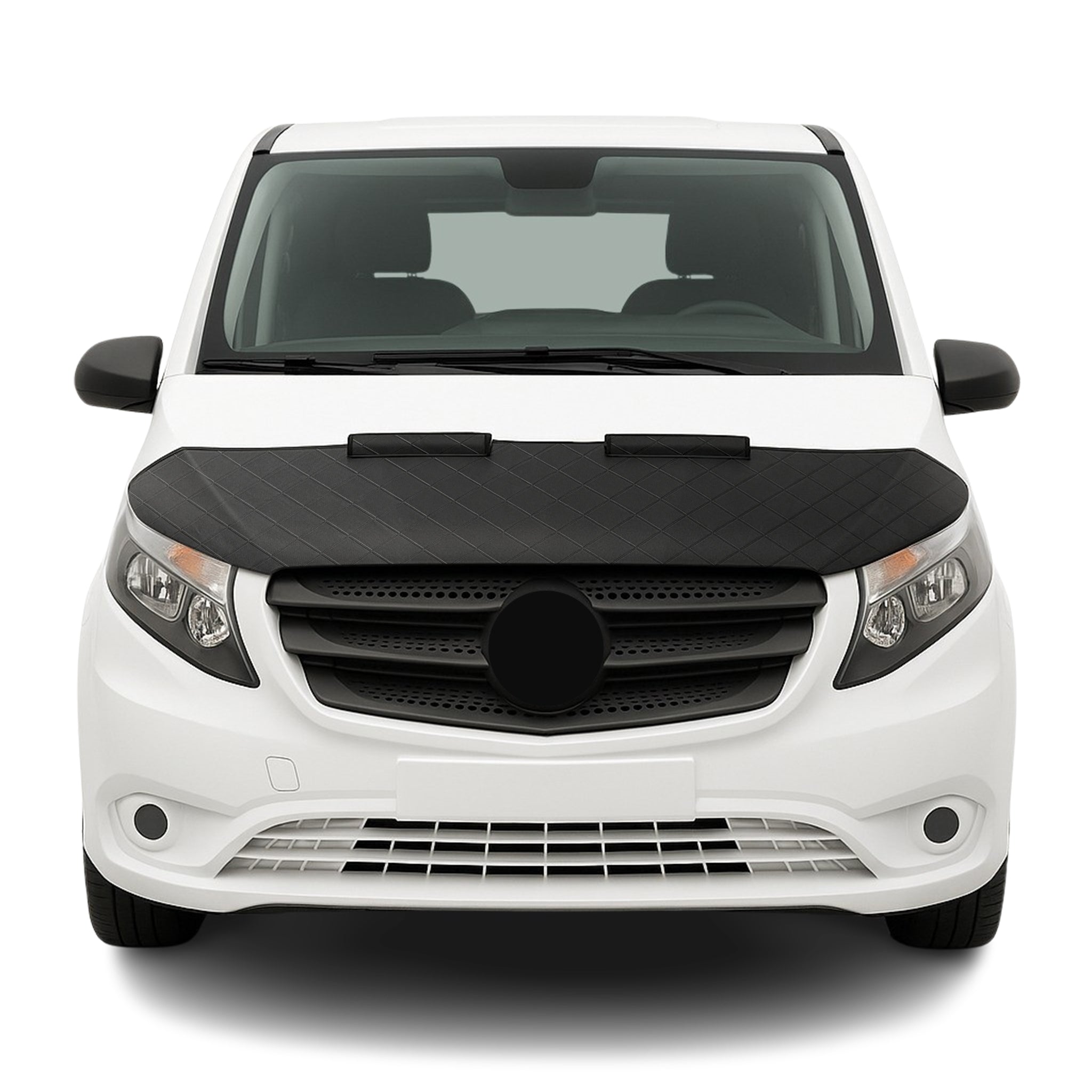 2016-2024 Mercedes Metris Car Bonnet Mask Hood Bra Diamond Half Black