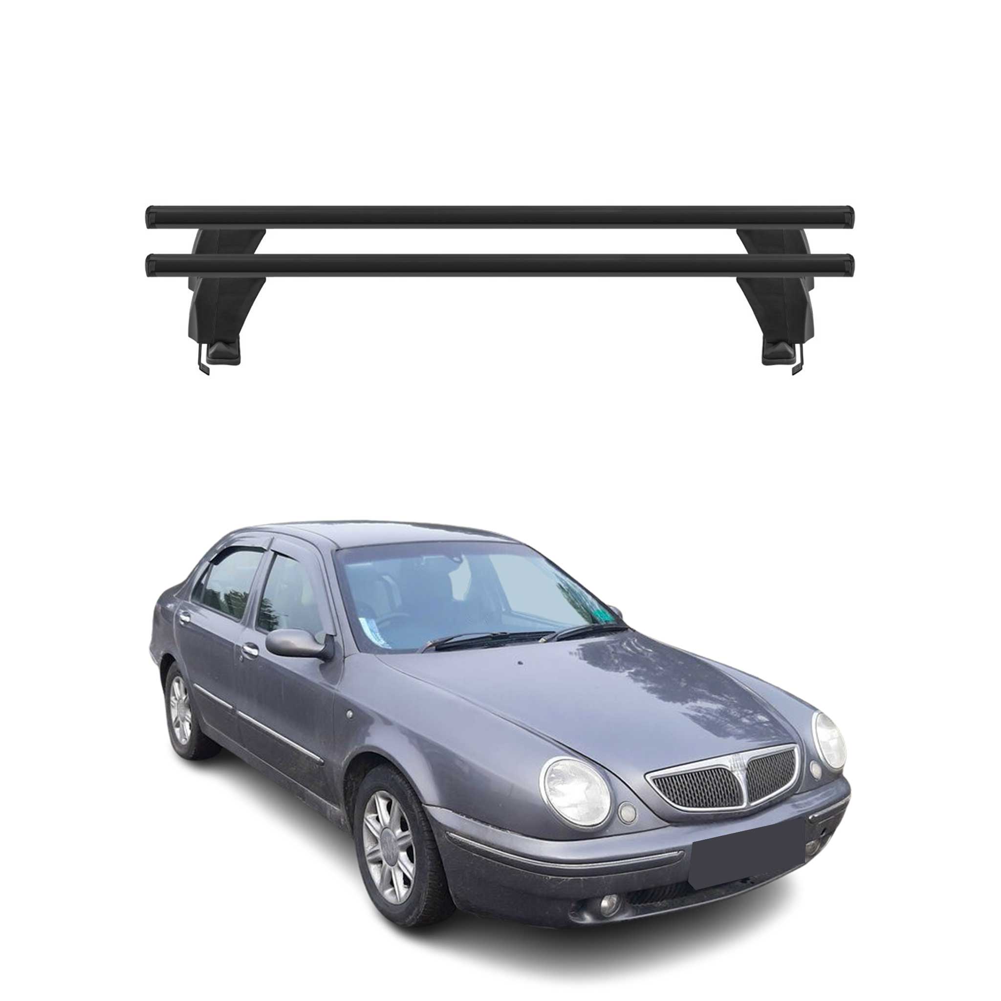 1999-2005 Lancia Lybra Sedan Roof Rack Cross Bars Black