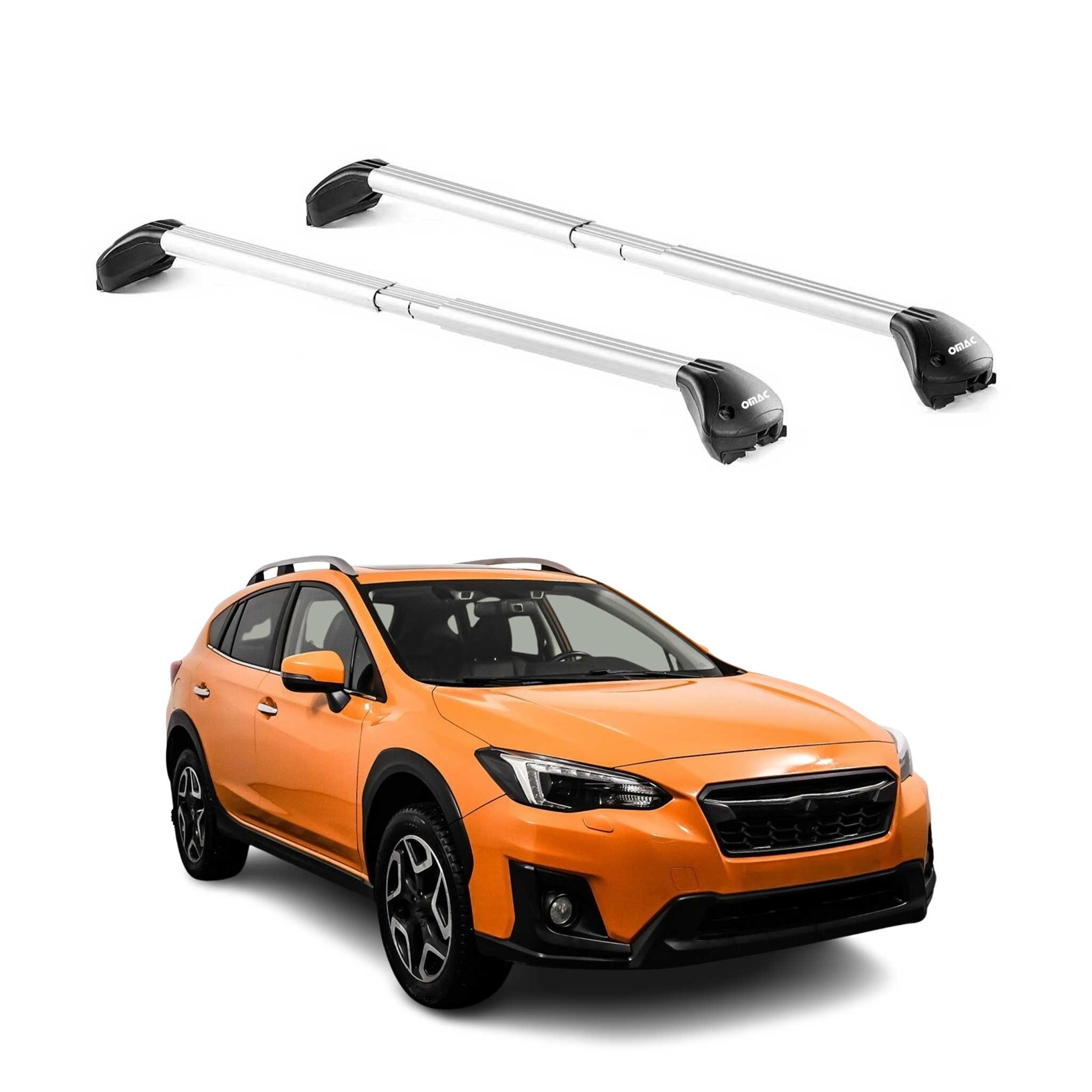 2013-2017 Subaru Crosstrek Roof Rack Cross Bars Silver