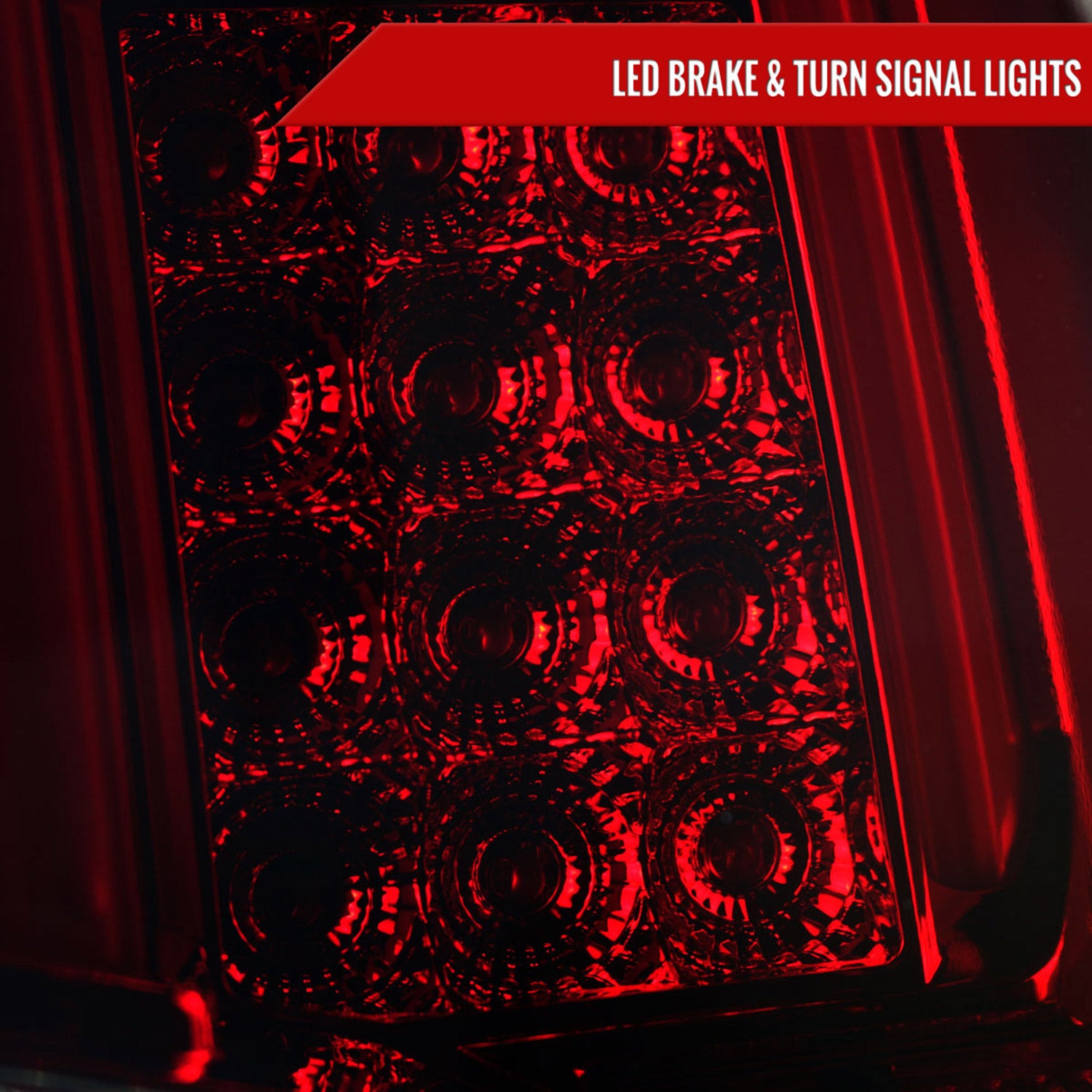 2014-2018 Chevy Silverado 1500 2500HD/Sierra 3500HD LED Tail Lights Red Smoke