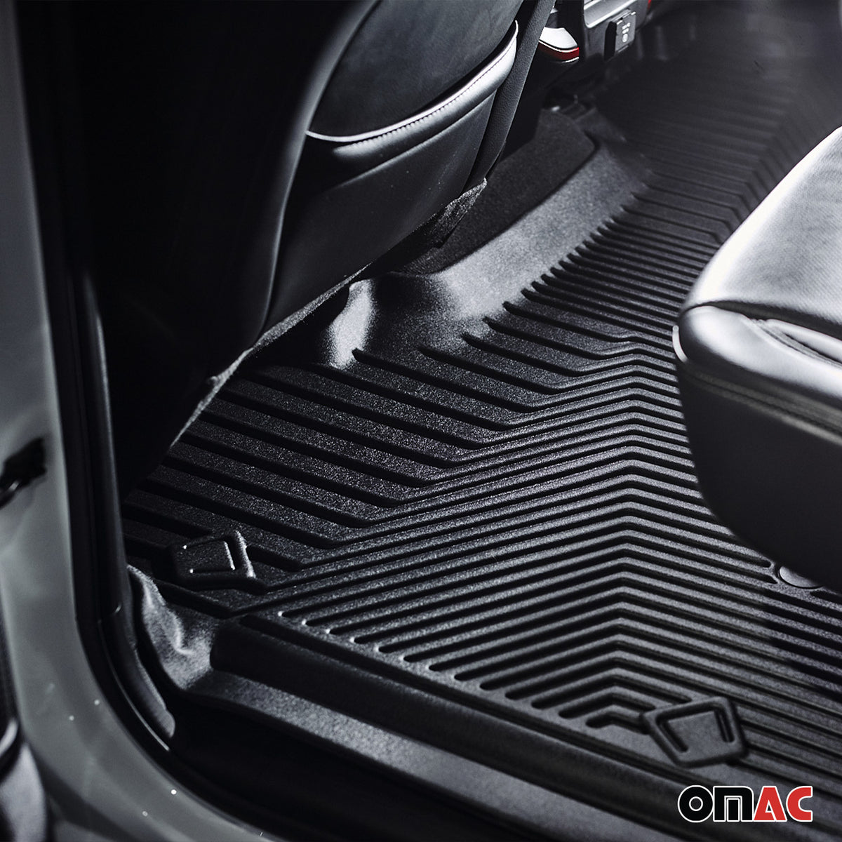 2021-2026 GMC Yukon Yukon XL Premium Floor Mats Liners First and Second Row Set Black
