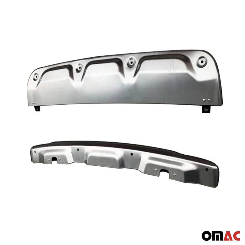 2012-2016 Honda CR-V Front Rear Bumper Diffusor Bodykit Aluminium Gray 2Pcs