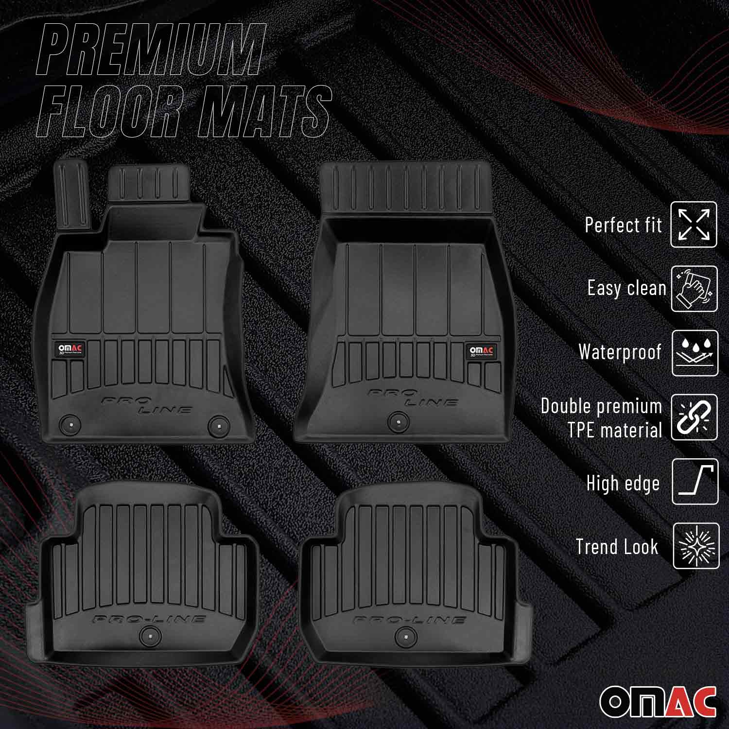 2018-2023 Kia Stinger Premium Floor Mats Liners Full Set All Weather Heavy Duty