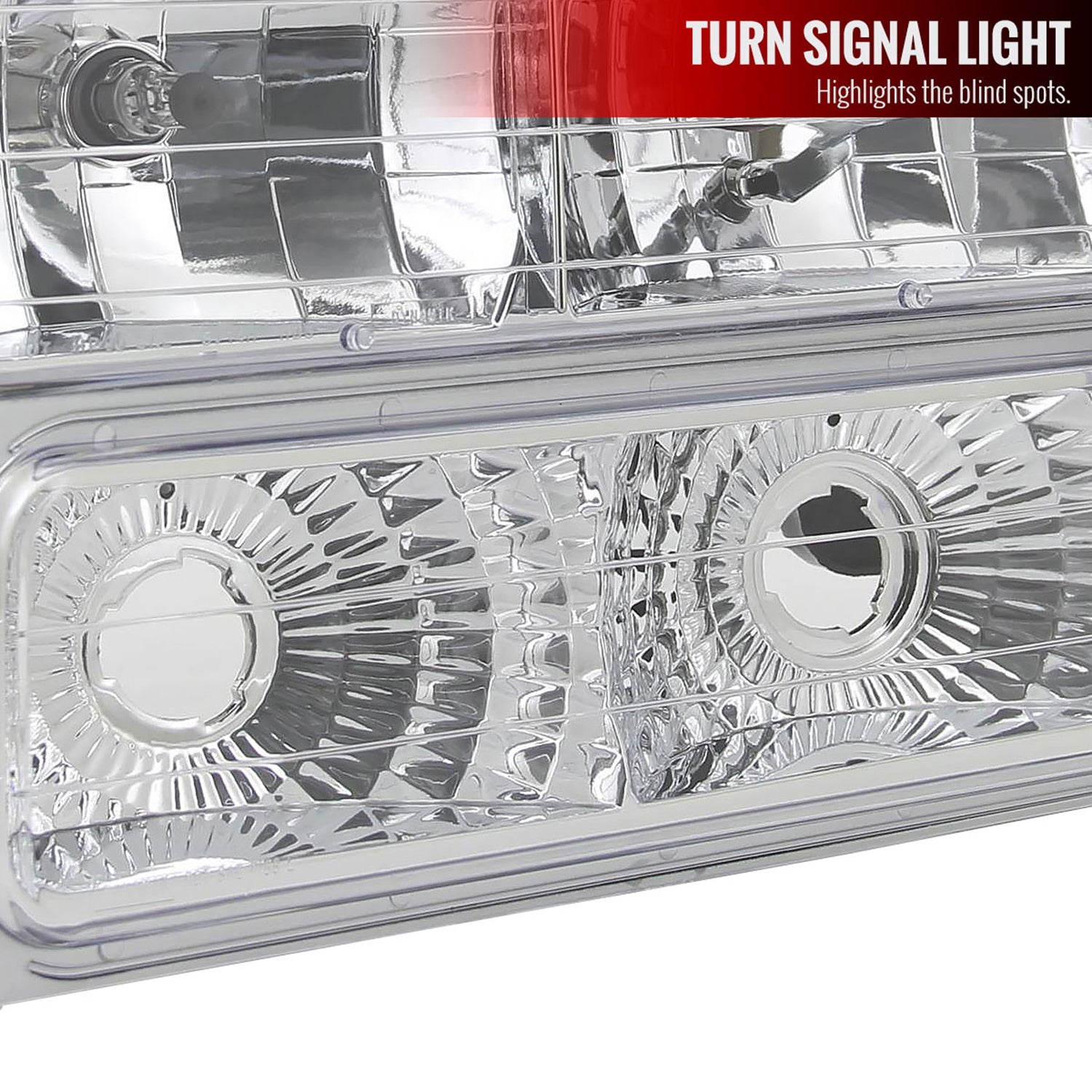 1994-1998 Chevy Silverado/Tahoe/Suburban/C10 Factory Headlights Chrome