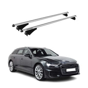 2019-2024 Audi A6 Avant Roof Rack Cross Bars Silver