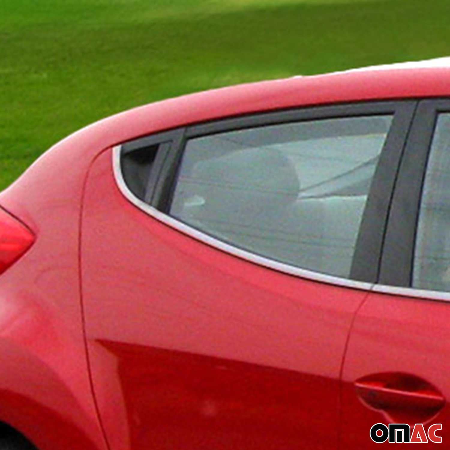 Window Molding Trim Streamer for Hyundai Veloster 2012-17 Stainless Steel Glossy