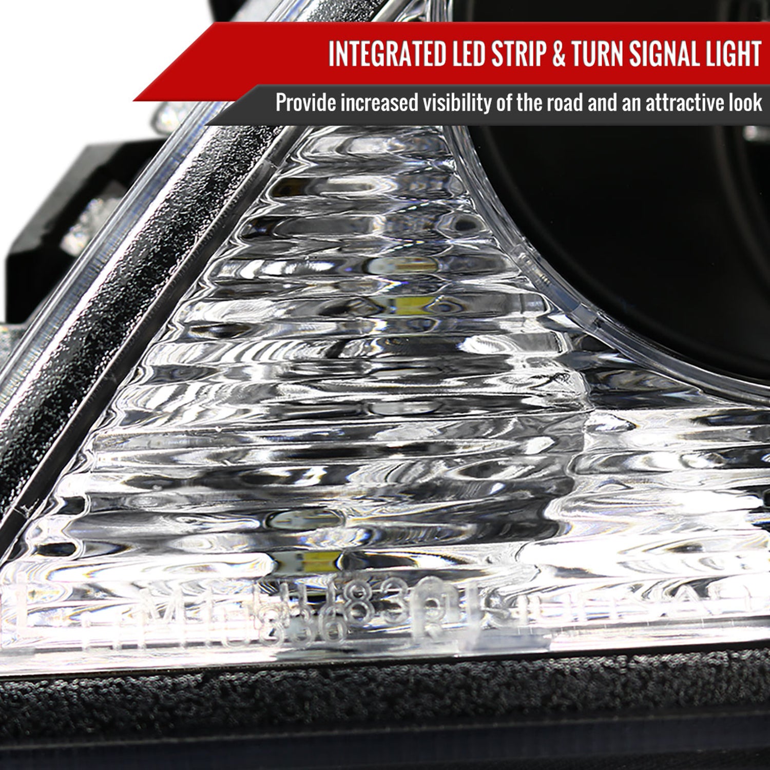 2001-2005 Lexus IS300 Projector Headlights LED Light & LED Signal Lights Black