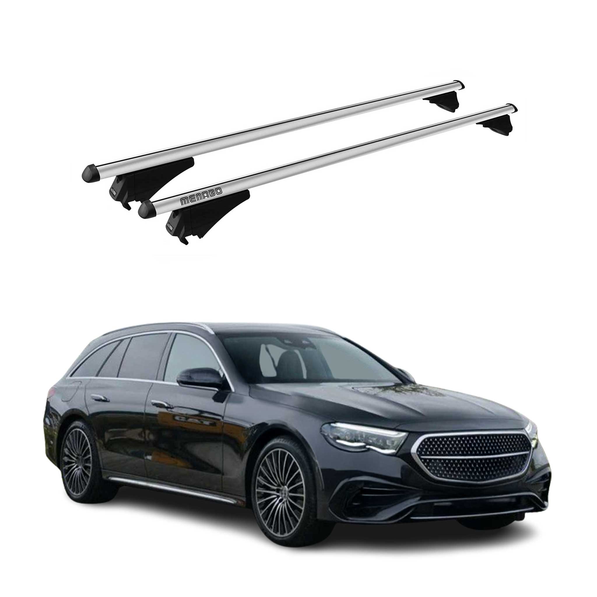 2017-2023 Mercedes E Class S213 Wagon Roof Rack Cross Bars Silver