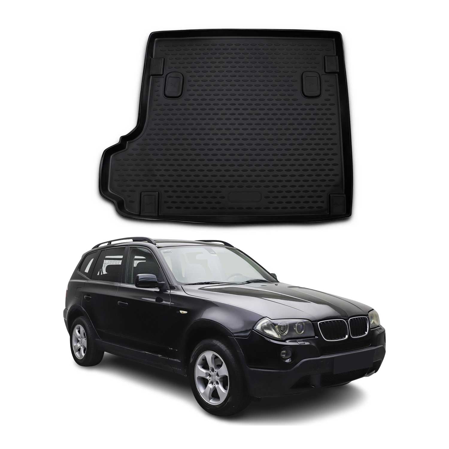 2004-2010 BMW X3 E83 Cargo Liner Trunk Mat All Weather Black