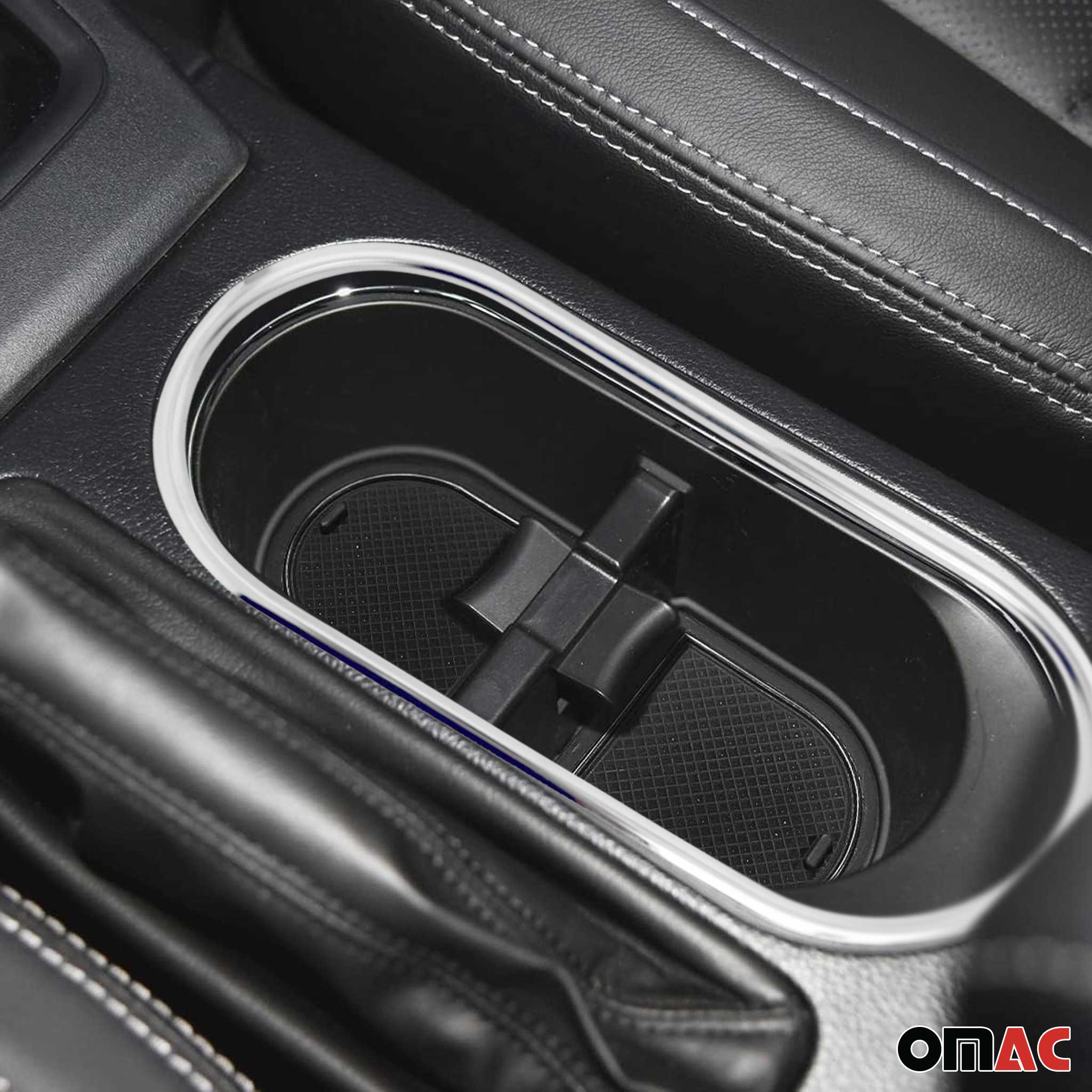 2009-2013 Subaru Forester Front Cup Holder Frame Molding Trim Stainless Steel Silver