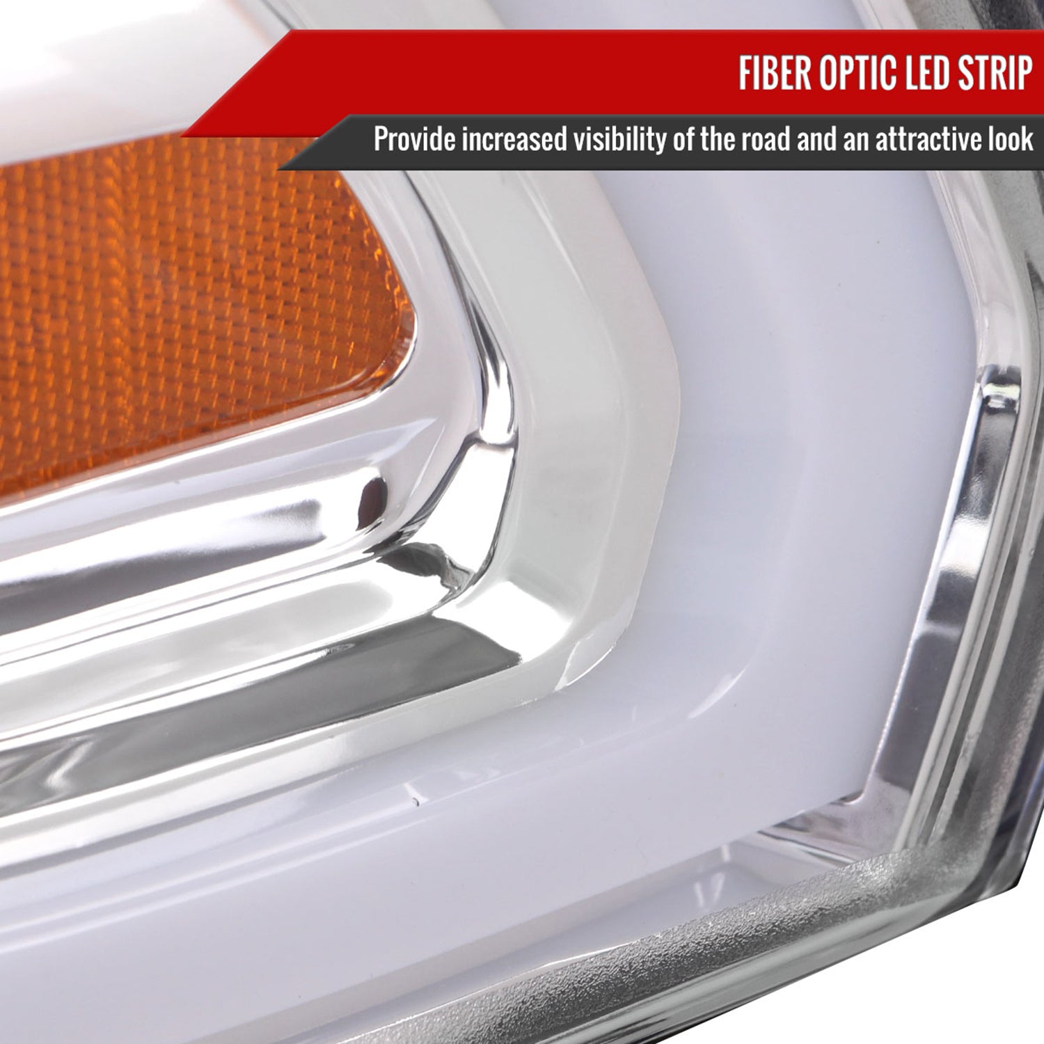 2019-2024 Dodge RAM 2500/3500/4500/5500 LED Tube Projector Headlights Chrome