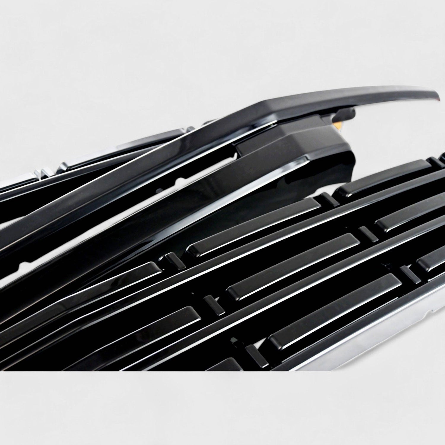 2021-2024 Chevrolet Suburban / Tahoe Grille Overlay Gloss Black 5Pcs ABS Plastic