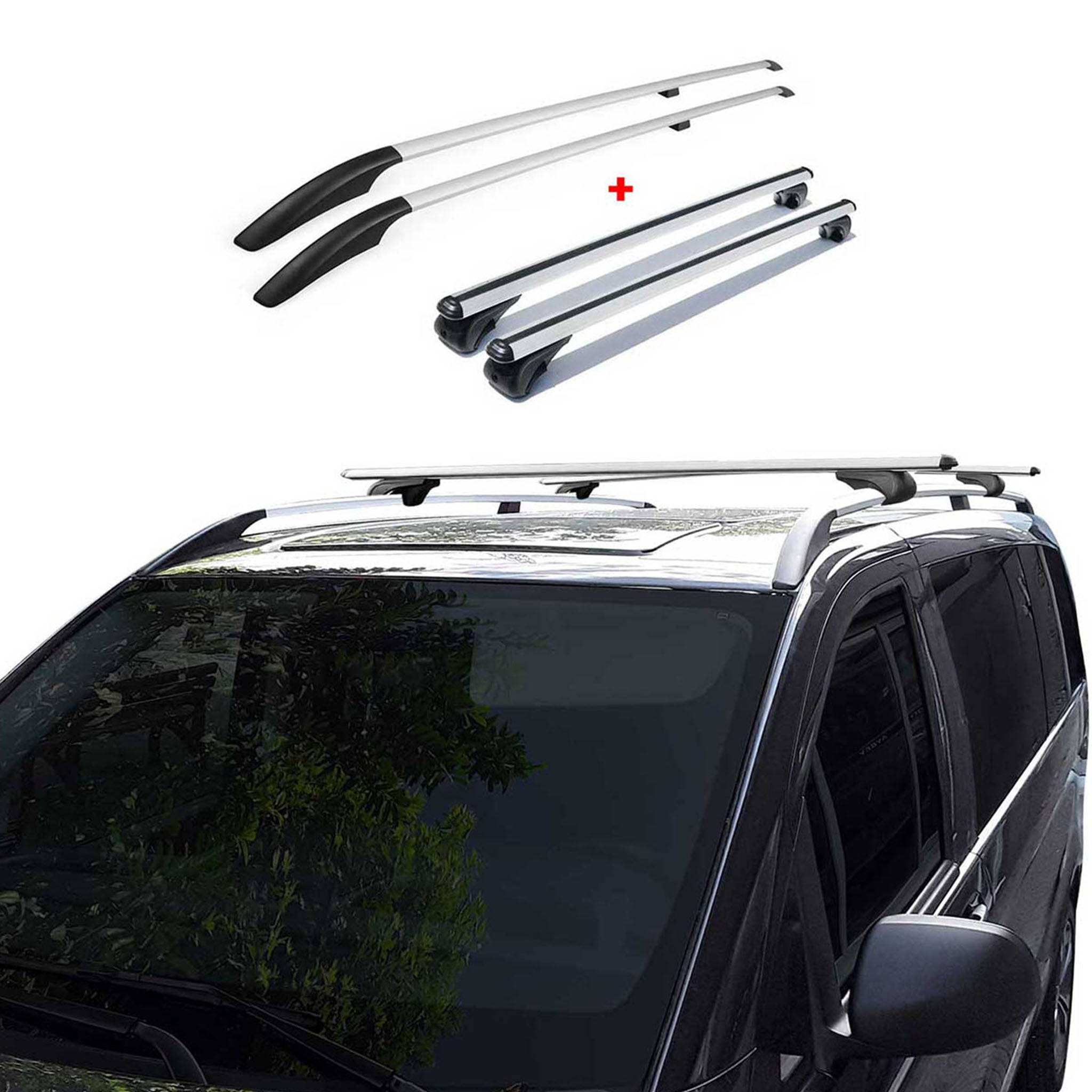 2004-2010 VW Touareg Roof Racks & Roof Rack Rails Silver